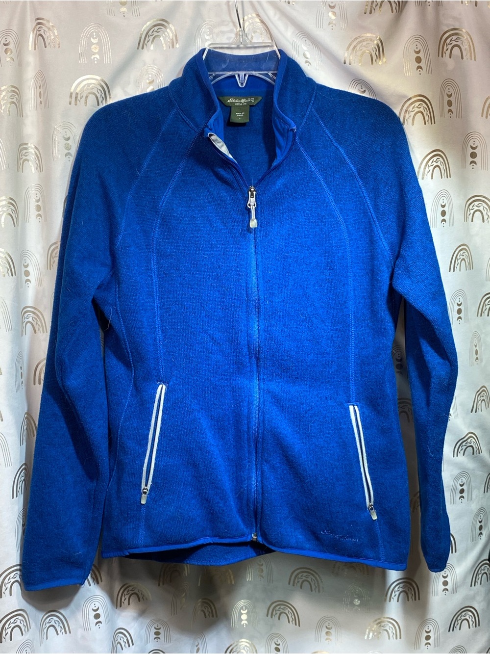 Eddie Bauer Electric Blue Full-Zip Fleece Jacket